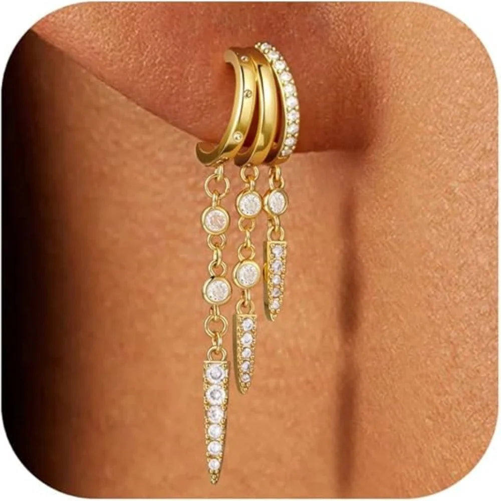 Triple Glow Earrings