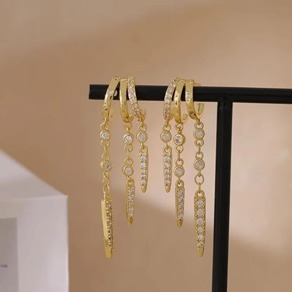 Triple Glow Earrings