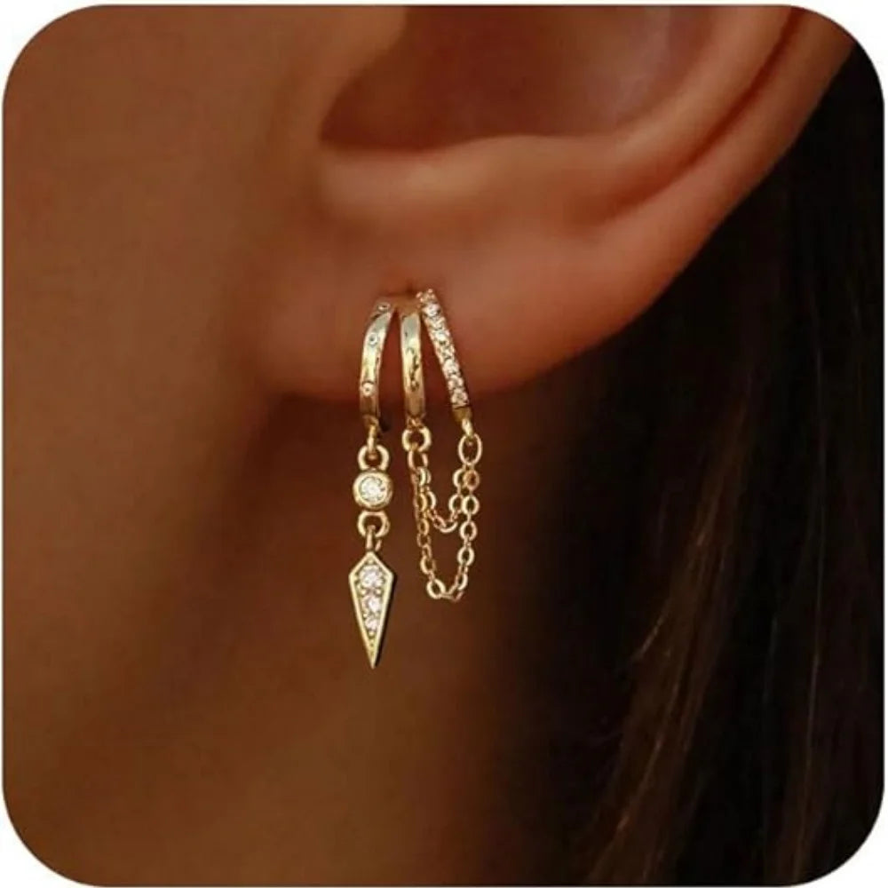 Triple Glow Earrings