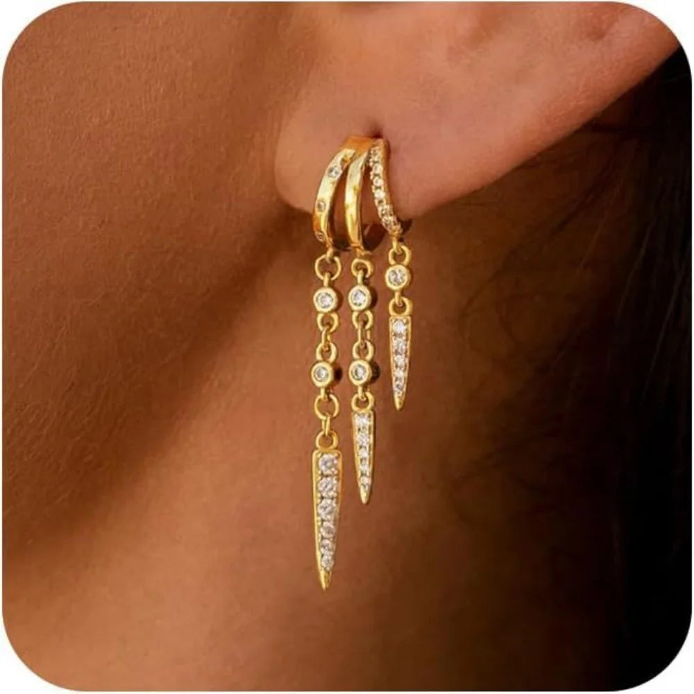 Triple Glow Earrings
