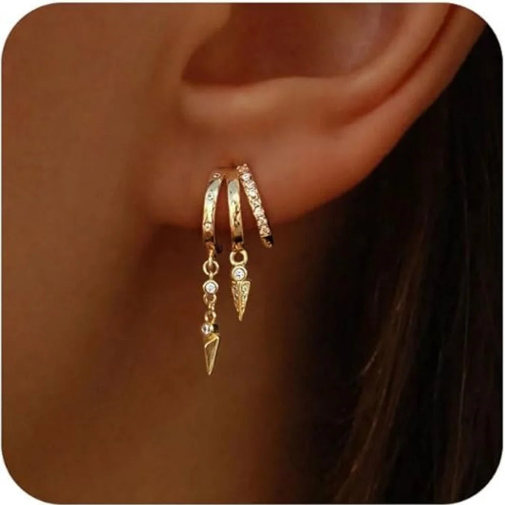 Triple Glow Earrings