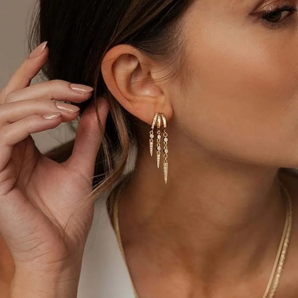 Triple Glow Earrings