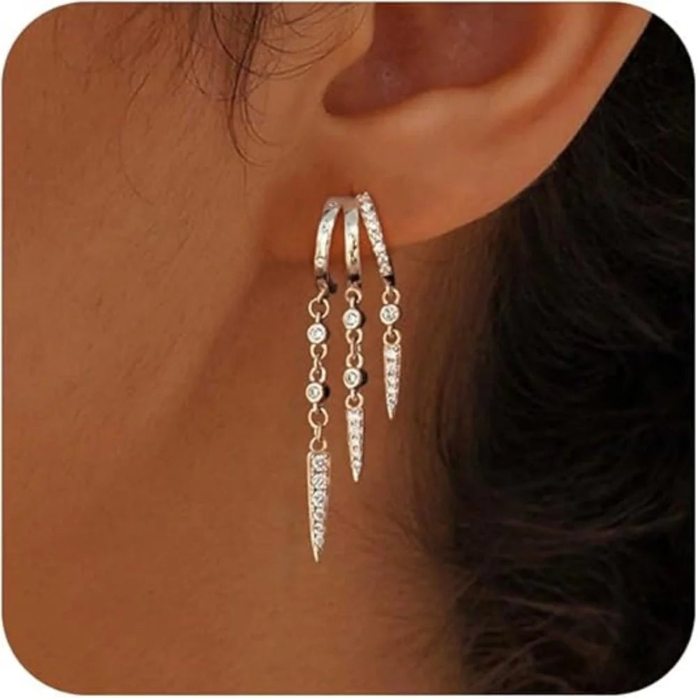 Triple Glow Earrings